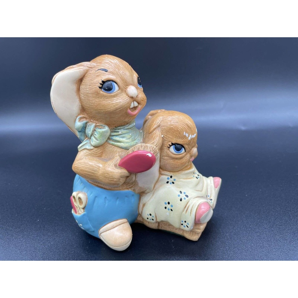 Pendelfin Dandy Hand Painted Figurine Made In England Hair Stylist Rabbit VNTG